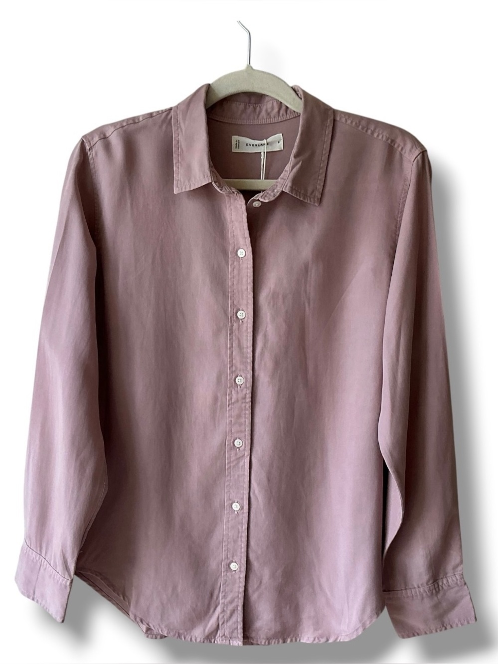 Everlane Button-Down Tencel Relaxed Shirt in Fawn Size 6 NWT